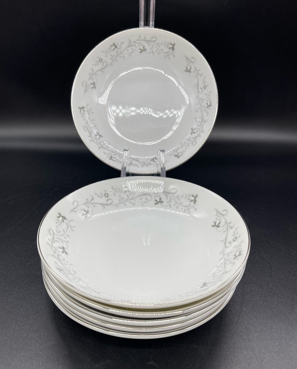 Vintage Moon Mist Fine China Set of 6 Dessert / Fruit Bowls # 3000 Made in Japan